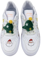 【定製球鞋】 LiNing李寧 街頭玩家 是在玩鞋 聖誕 塗鴉 玩偶掛飾 低幫 板鞋 女款 白綠 Shop 【定製球鞋】 LiNing李寧 街頭玩家 是在玩鞋 聖誕 塗鴉 玩偶掛飾 低幫 板鞋 女款 白綠