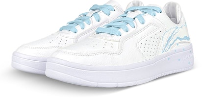 【訂製球鞋】 LiNing李寧 街頭玩家 是在玩鞋 禮盒 祥雲 愛心 塗鴉 可愛 少女心 低筒 板鞋 女款 白藍 Lookbook 【訂製球鞋】 LiNing李寧 街頭玩家 是在玩鞋 禮盒 祥雲 愛心 塗鴉 可愛 少女心 低筒 板鞋 女款 白藍