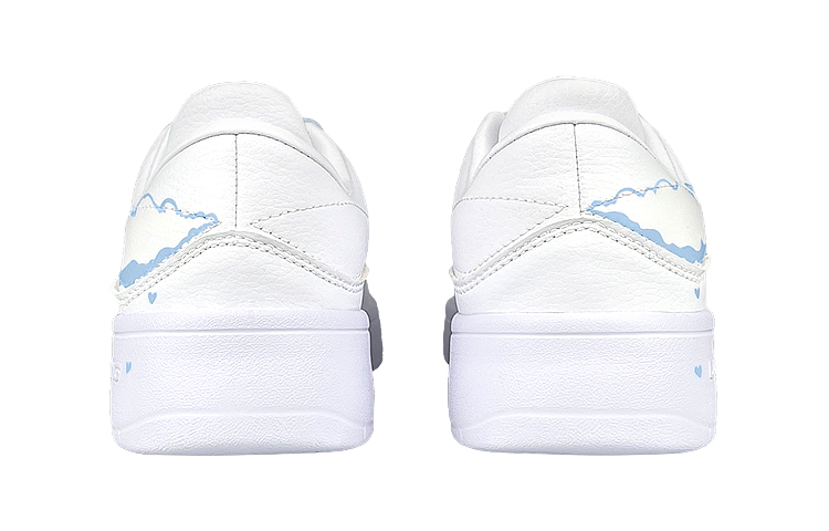 Purchase 【客製化球鞋】 LiNing李寧 街頭玩家 玩鞋樂趣 祥雲 愛心 塗鴉 莫蘭迪 少女心 低筒 板鞋 女款 白藍