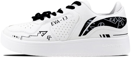 【定制球鞋】 LiNing李寧 街頭玩家 機能 復古 線條 字母塗鴉 鏈條 低幫 板鞋 女款 白黑 Buy 【定制球鞋】 LiNing李寧 街頭玩家 機能 復古 線條 字母塗鴉 鏈條 低幫 板鞋 女款 白黑