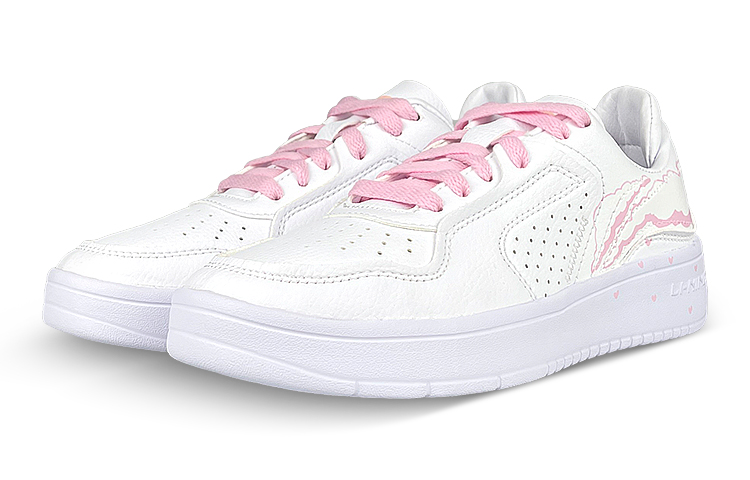 Lookbook (W) [Zapatos Personalizados] Li-Ning Street Player Low 'Blanco Rosa Graffiti' AGCQ328-4(Team叁-女款祥云粉)
