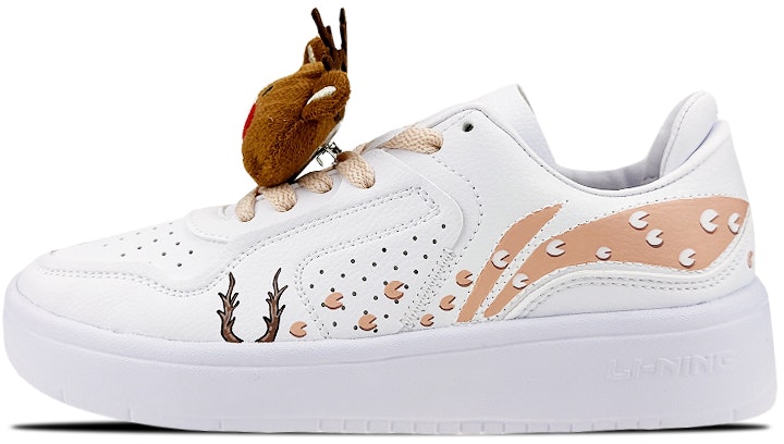 custom-shoes-women-li-ning-street-players-christmas-reindeer-graffiti-white-pink