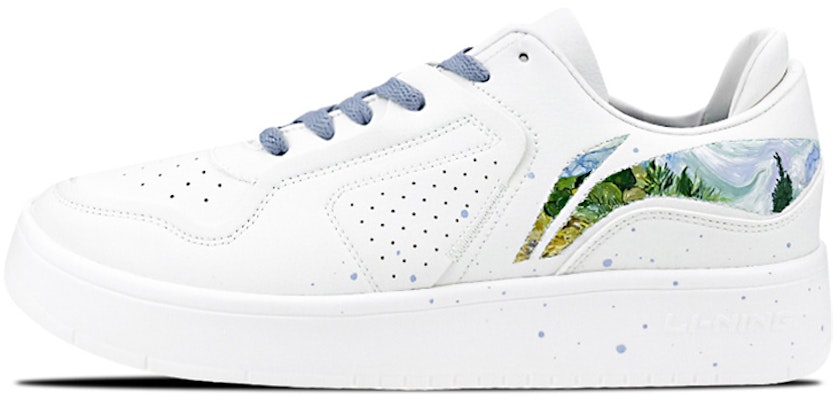 【定制球鞋】 LiNing李寧 街頭玩家 街頭玩家 是在玩鞋 禮盒 燈帶 梵高 麥田與柏樹 藝術 油畫 低幫 板鞋 女款 白黃綠 Buy 【定制球鞋】 LiNing李寧 街頭玩家 街頭玩家 是在玩鞋 禮盒 燈帶 梵高 麥田與柏樹 藝術 油畫 低幫 板鞋 女款 白黃綠