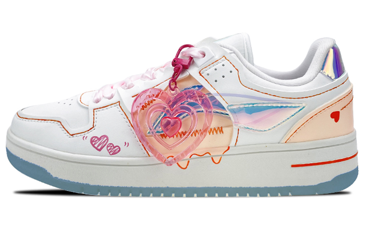 [Custom Shoes] (W) Li-Ning Tian Ji 'Love Pendant Flowing Graffiti Ribbon Laces'