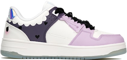 (W) 리닝 천기 '퍼플화이트 리본하트' 커스텀 슈즈 AGCP362-8(TeamThree-女款爱心紫白) Order (W) 리닝 천기 '퍼플화이트 리본하트' 커스텀 슈즈 AGCP362-8(TeamThree-女款爱心紫白)