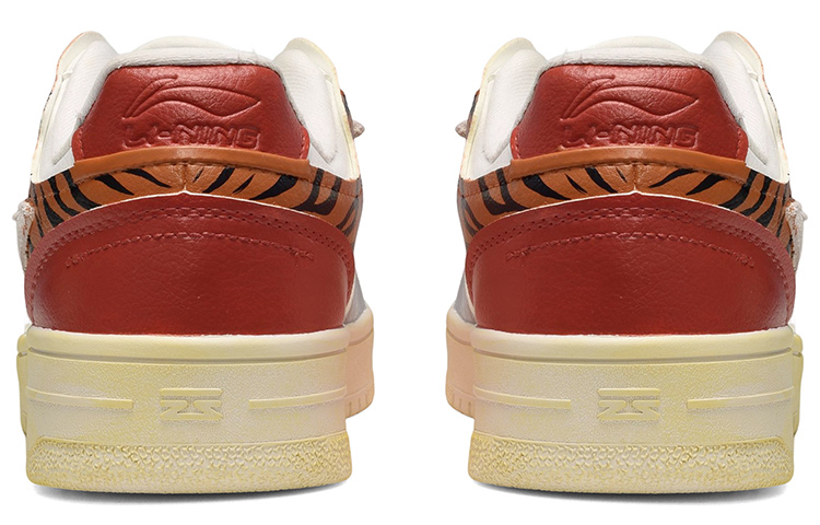Shop (W) [Sepatu Kustom] Li-Ning Tian Ji 'Pola Harimau Merah Putih Abu' AGCP362-7(TeamE-女款虎纹红白灰)