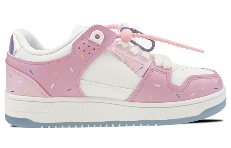 Order (W) 【定制鞋款】李宁 天机「情人节花卉彩虹糖果魅力」 AGCP362-8(Team叁-女款彩虹熊粉)