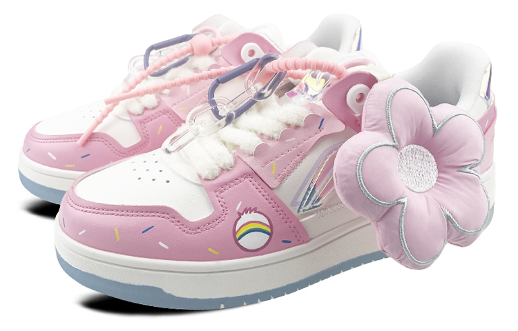 Lookbook (W) 【定制鞋款】李宁 天机「情人节花卉彩虹糖果魅力」 AGCP362-8(Team叁-女款彩虹熊粉)