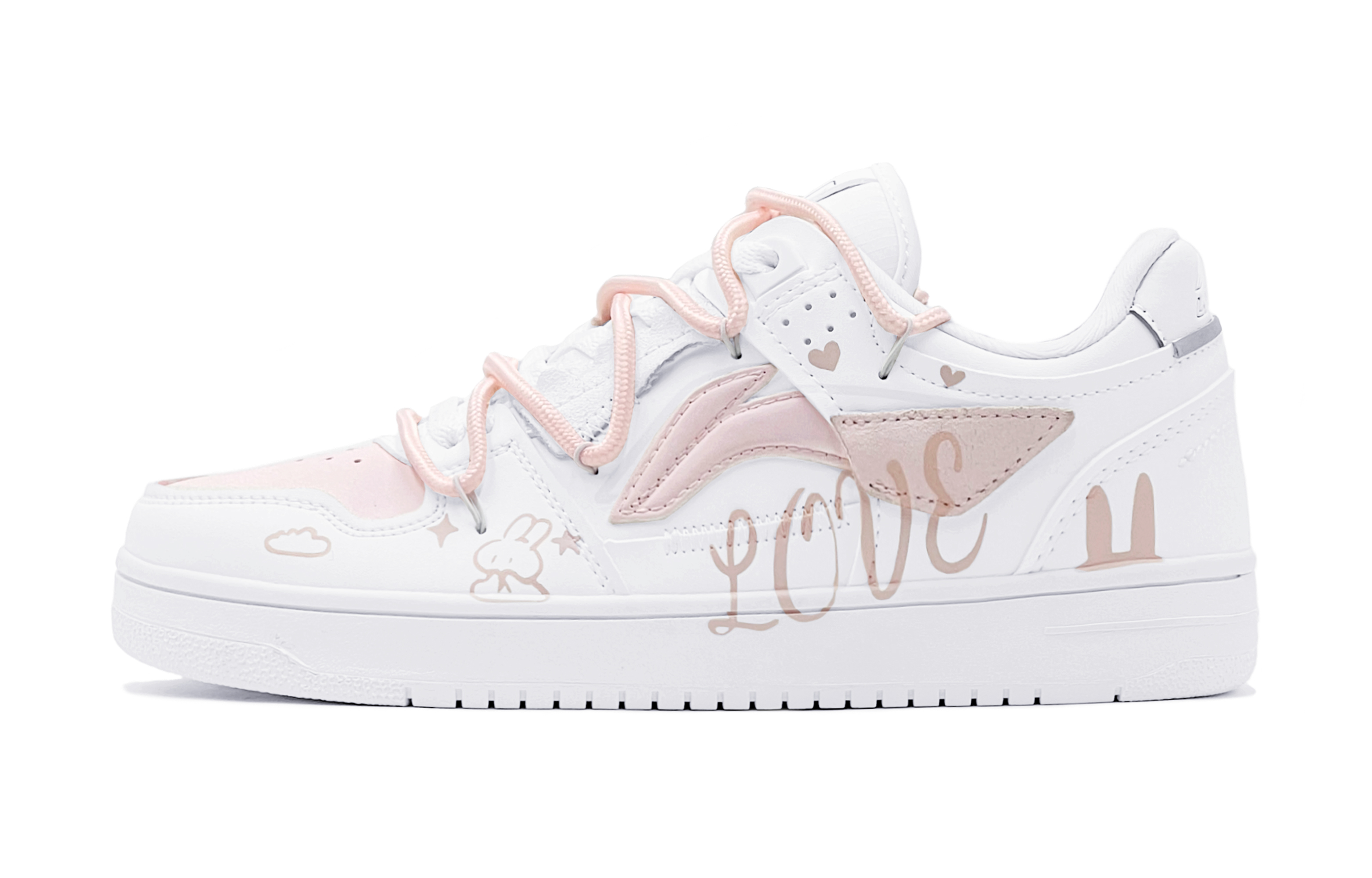 [Custom Shoes] (W) Li-Ning Tianji 'Blue Pink Sweetheart Rabbit'