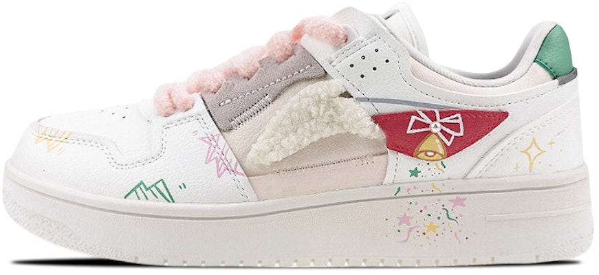 (W) 리닝 천기 '크리스마스 벨 화이트-그린' (커스텀 슈즈) AGCP362-15(Team叁-女款铃铛圣诞) Buy (W) 리닝 천기 '크리스마스 벨 화이트-그린' (커스텀 슈즈) AGCP362-15(Team叁-女款铃铛圣诞)