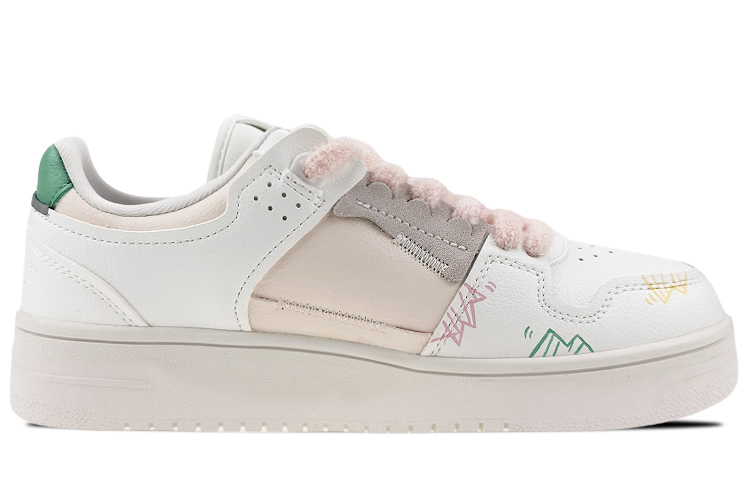 Order (W) 리닝 천기 '크리스마스 벨 화이트-그린' (커스텀 슈즈) AGCP362-15(Team叁-女款铃铛圣诞)