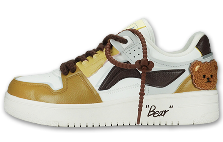 Buy (W) [Kasut Custom] Li-Ning Tianji 'Christmas Teddy Bear' Edisi Krismas. AGCP362-17(TeamF-女款棕色小熊)