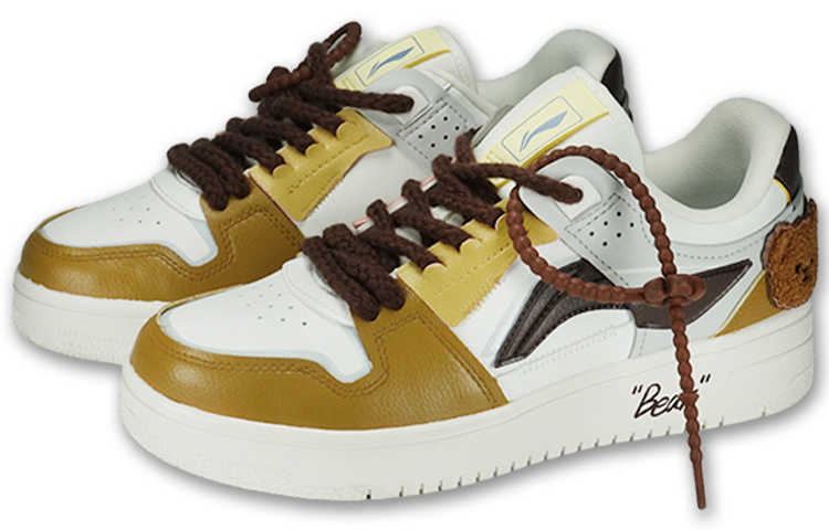 Lookbook (W) [Kasut Custom] Li-Ning Tianji 'Christmas Teddy Bear' Edisi Krismas. AGCP362-17(TeamF-女款棕色小熊)