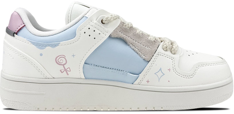 【定制球鞋】 LiNing李寧 天跡 是在玩鞋 CNY新年 情侶 毛絨復古 塗鴉 低幫 板鞋 女款 粉藍 Order 【定制球鞋】 LiNing李寧 天跡 是在玩鞋 CNY新年 情侶 毛絨復古 塗鴉 低幫 板鞋 女款 粉藍