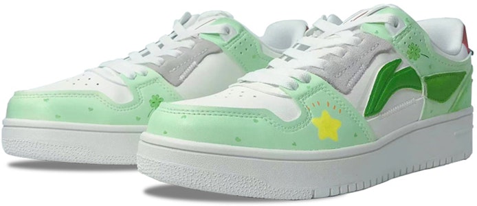 (W) Zapatillas Li-Ning Tianji 'Trébol de Cuatro Hojas Corazón Verde Sueño' AGCS392-1(Team21-女款帕恰狗) Lookbook (W) Zapatillas Li-Ning Tianji 'Trébol de Cuatro Hojas Corazón Verde Sueño' AGCS392-1(Team21-女款帕恰狗)