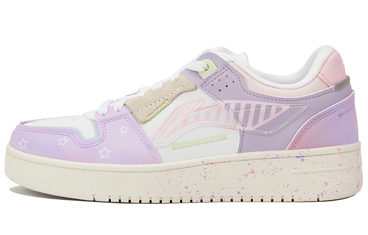 Buy (W) [Kasut Custom] Li-Ning Tianji 'Graffiti Academy' AGCP362-12(Team15-女款手绘涂鸦星星粉紫)