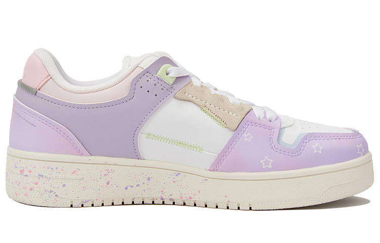 Order (W) [Kasut Custom] Li-Ning Tianji 'Graffiti Academy' AGCP362-12(Team15-女款手绘涂鸦星星粉紫)