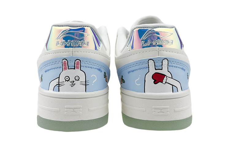 Purchase (W) [Kasut Custom] Li-Ning Tianji 'Laser CNY Arnab Graffiti Putih Biru' AGCP362-8(Team叁-女款镭射兔子QD)