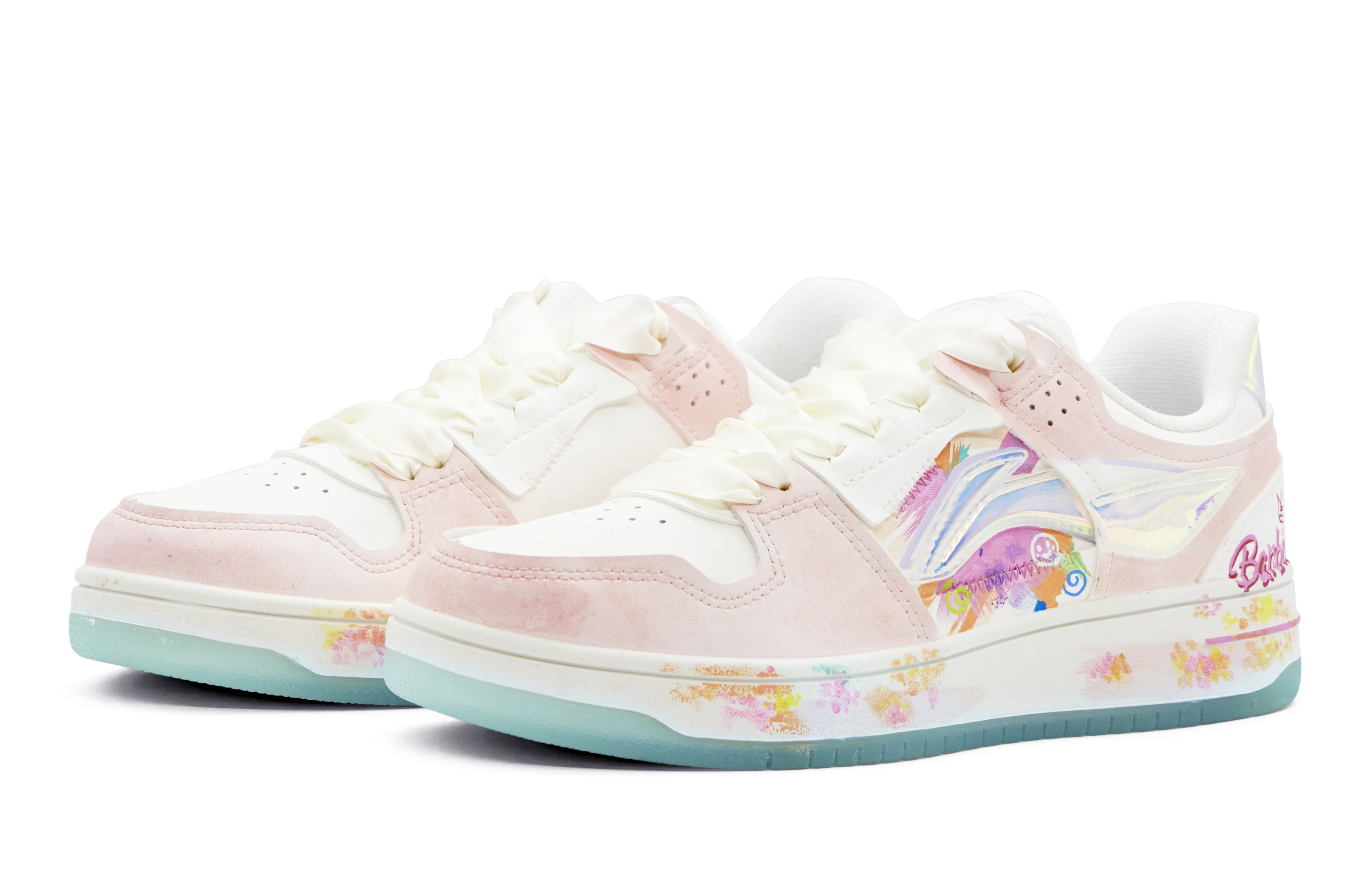 Shop (W) 리닝 천기 '레이저 도파민 드림 바비' (커스텀 슈즈) AGCP362-8（Team51-女款梦幻芭比