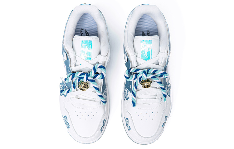 Shop (W) [Kasut Custom] Li-Ning Tianji 'Laser Sakura Navy' AGCP362-8(Team1-女款蓝樱花)