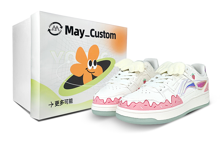 Buy (W) [Kasut Custom] Li-Ning Tianji 'Kek Strawberi Laser' AGCP362-8(Team47-女款草莓蛋糕SBOX)