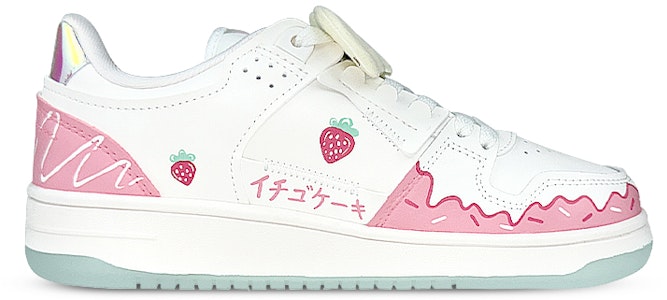【定製球鞋】LiNing李寧 天跡 雷射 禮盒 草莓蛋糕 流淌 塗鴉 鞋帶扣 少女 低筒 板鞋 女款 白粉 Lookbook 【定製球鞋】LiNing李寧 天跡 雷射 禮盒 草莓蛋糕 流淌 塗鴉 鞋帶扣 少女 低筒 板鞋 女款 白粉