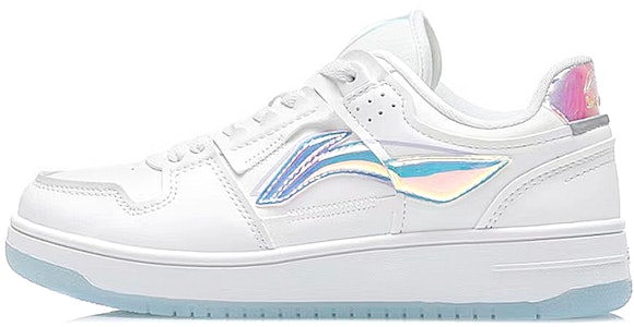 【定製球鞋】LiNing李寧 天跡 雷射 禮盒 草莓蛋糕 流淌 塗鴉 鞋帶扣 少女 低筒 板鞋 女款 白粉 1