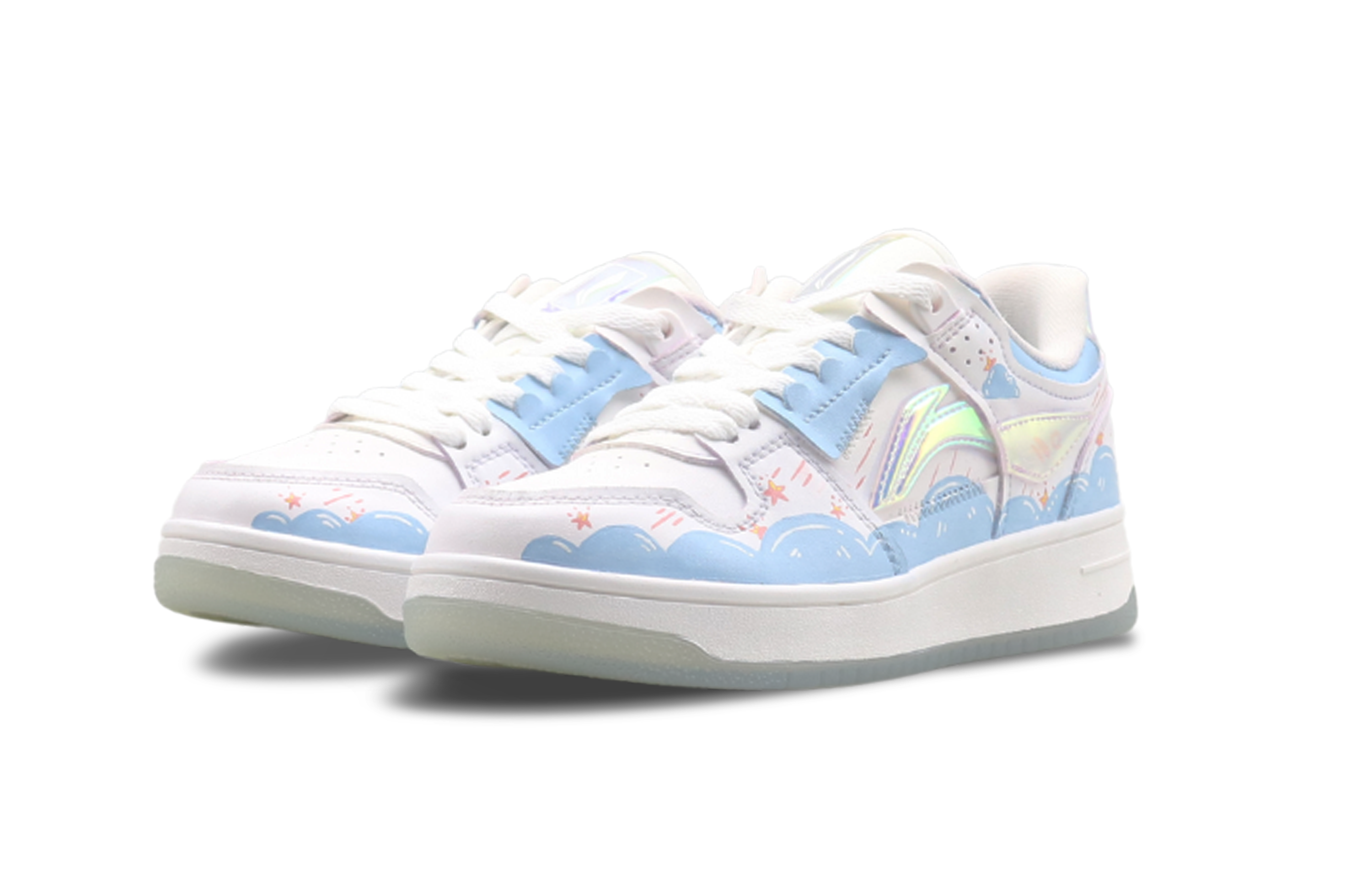 [Custom Shoes] (W) Li-Ning Tianji 'Meteor Blue-Orange' 圖 3