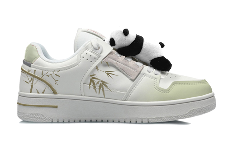 Order (W) [Kasut Custom] Li-Ning Tianji 'Panda Doll Putih Hijau' AGCP362-7(Team-S熊猫玩偶)