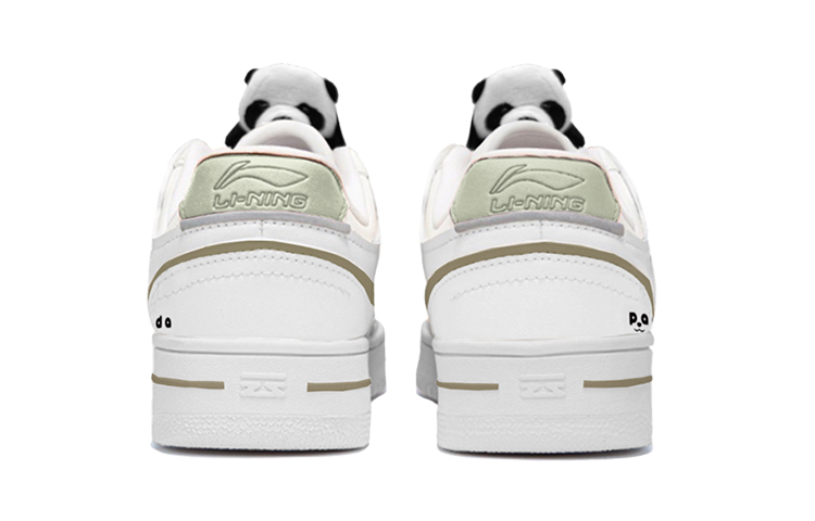 Shop (W) [Kasut Custom] Li-Ning Tianji 'Panda Doll Putih Hijau' AGCP362-7(Team-S熊猫玩偶)