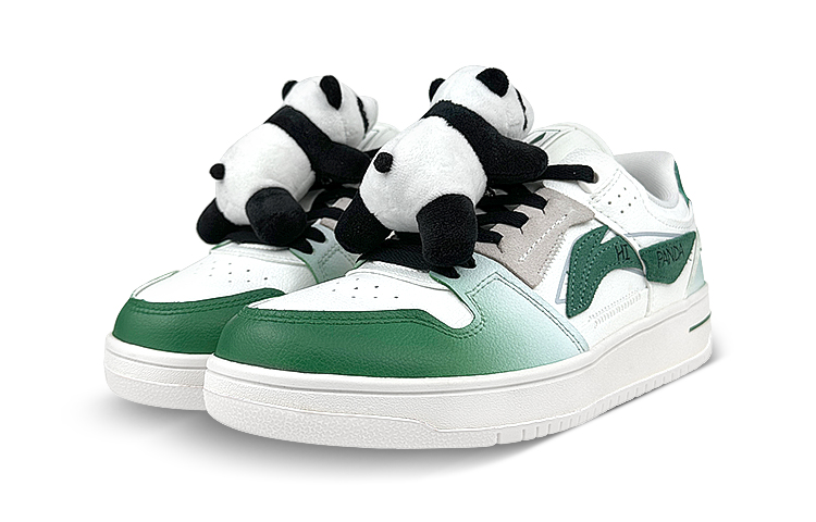 Lookbook (W) 리닝 천기 '판다 화이트 그린' 커스텀 슈즈 AGCP362-15(Team58-天迹熊猫女)