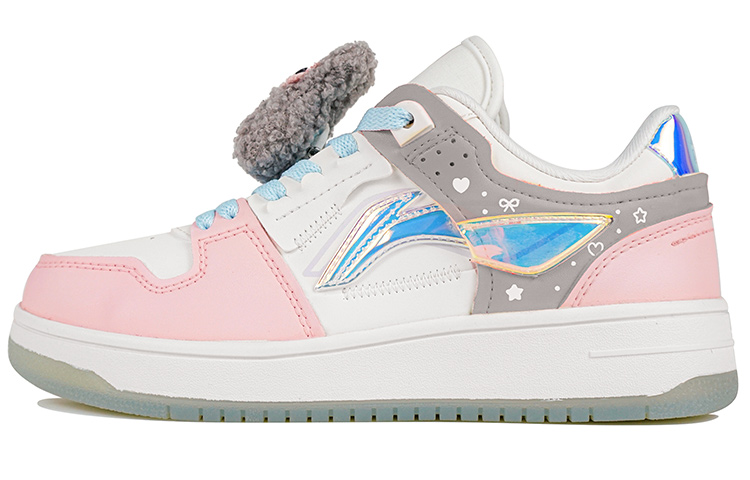 Buy (W) [Sepatu Kustom] Li-Ning Tianji 'Pink Abu Putih - Kelinci Abu' AGCP362-8(Team陆-灰兔轻定制QD)
