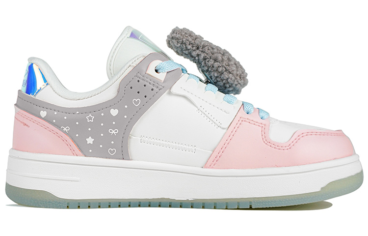 Order (W) [Sepatu Kustom] Li-Ning Tianji 'Pink Abu Putih - Kelinci Abu' AGCP362-8(Team陆-灰兔轻定制QD)