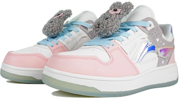 【定制球鞋】 LiNing李寧 天跡 鐳射 久制 灰兔撞色 可愛氛圍 玩偶 少女心 低幫 板鞋 女款 粉灰白 Lookbook 【定制球鞋】 LiNing李寧 天跡 鐳射 久制 灰兔撞色 可愛氛圍 玩偶 少女心 低幫 板鞋 女款 粉灰白