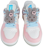 【定制球鞋】 LiNing李寧 天跡 鐳射 久制 灰兔撞色 可愛氛圍 玩偶 少女心 低幫 板鞋 女款 粉灰白 Shop 【定制球鞋】 LiNing李寧 天跡 鐳射 久制 灰兔撞色 可愛氛圍 玩偶 少女心 低幫 板鞋 女款 粉灰白