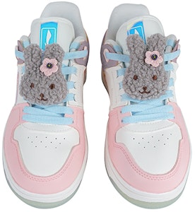 (W) 李寧 天機 ピンクグレー白 - グレーラビット (カスタムシューズ) AGCP362-8(Team陆-灰兔轻定制QD) Shop (W) 李寧 天機 ピンクグレー白 - グレーラビット (カスタムシューズ) AGCP362-8(Team陆-灰兔轻定制QD)