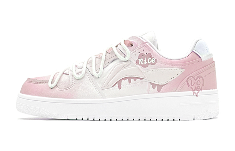 Buy (W) [Sepatu Custom] Li-Ning Tianji 'Pink White' AGCS392-5(Team88-粉色甜蜜爱心S-BOX)