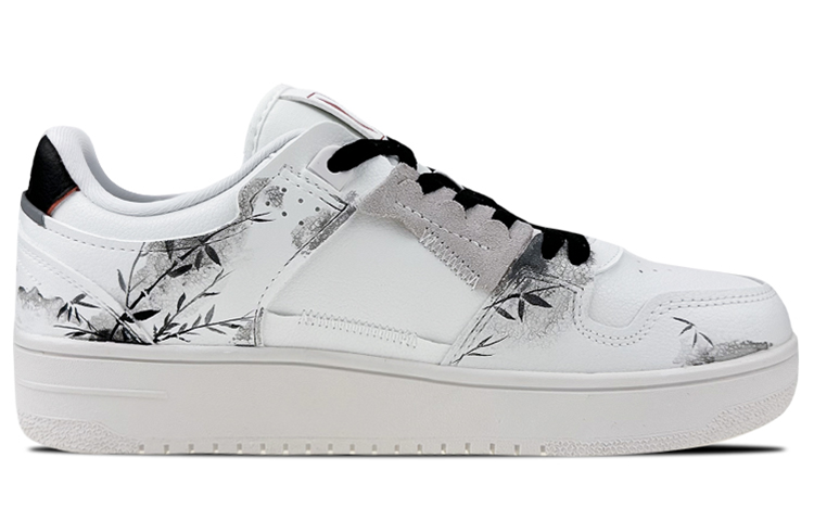 [Custom Shoes] (W) Li-Ning Tianji 'Raffia Grass Ink Bamboo White Black' 圖 2