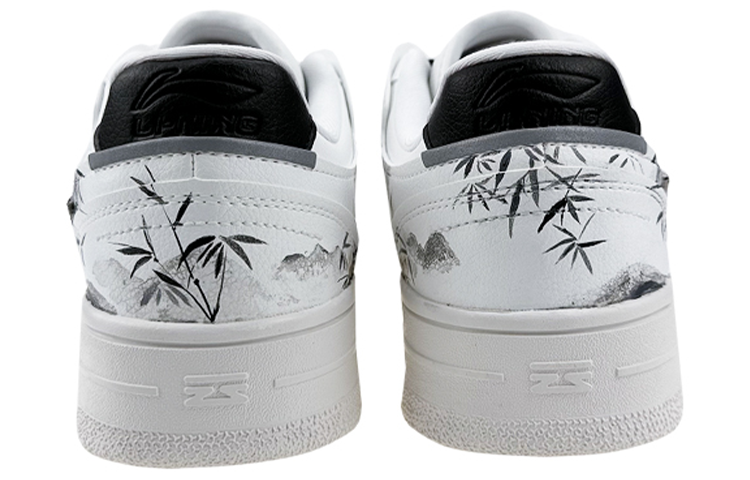 [Custom Shoes] (W) Li-Ning Tianji 'Raffia Grass Ink Bamboo White Black' 圖 5