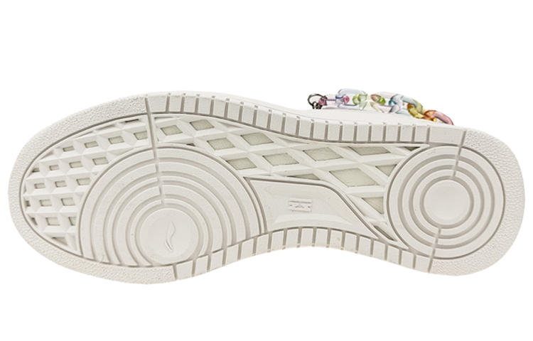 Details for (W) Li-Ning Tianji "Tulip Graffiti" Blanco-Morado (Personalizadas) AGCP362-12(Team叁-女款郁金香S-BOXQD)