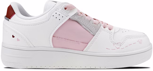 【定制球鞋】 LiNing李寧 天跡 是在玩鞋 情人節 表情 個性塗鴉 低幫 板鞋 女款 白粉 Order 【定制球鞋】 LiNing李寧 天跡 是在玩鞋 情人節 表情 個性塗鴉 低幫 板鞋 女款 白粉