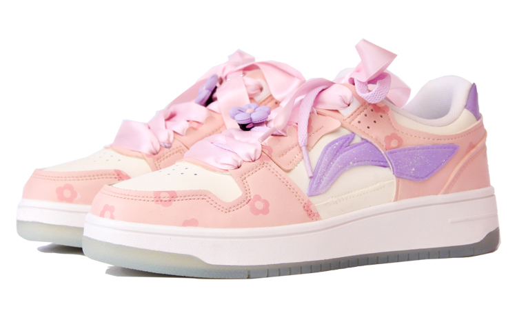 Lookbook (W) [定制鞋] 李宁 天机 '情人节泼洒花卉' AGCP362-8(TeamJ-情人节主题粉紫女款)