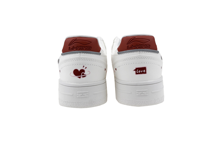 Purchase (W) [Sepatu Kustom] Li-Ning Tianji 'Valentine Putih-Pink' AGCP362-7(Team叁-女款人群笑脸S-BOX)