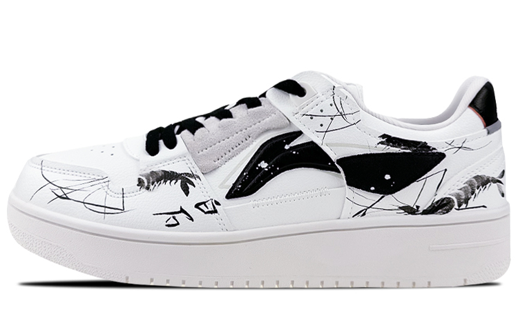 Buy (W) [Kasut Custom] Li-Ning Tianji 'Putih-Hitam Dakwat Air' AGCP362-7(Team叁-女款天迹水墨虾QD)