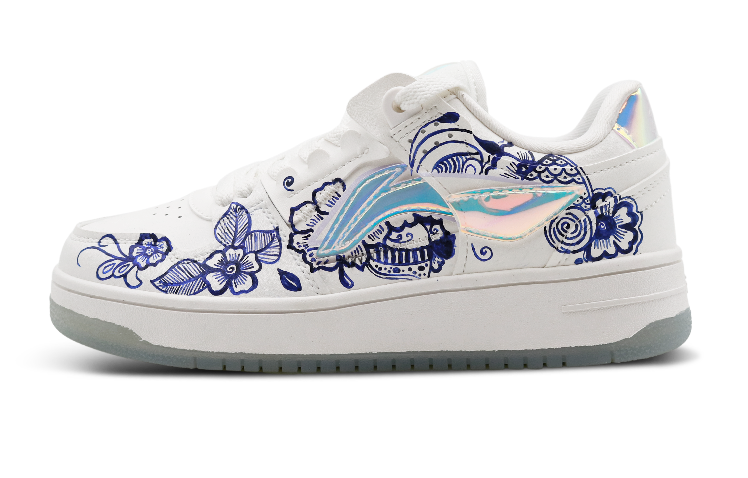 [Custom Shoes] (W) Li-Ning Tianji 'White-Blue Porcelain'