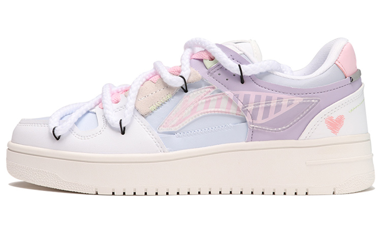 Buy (W) [Kasut Custom] Li-Ning Tianji 'Putih Biru Ungu' AGCP362-12(TeamThree-女款解构风白蓝紫)