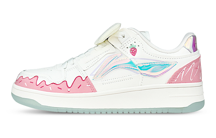 [Custom Shoes] (W) Li-Ning Tianji 'White Strawberry Cake'