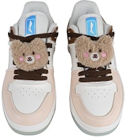 【定制球鞋】 LiNing李宁 天迹 玖制 鐳射 棕熊撞色 可愛氛圍 玩偶 少女心 低幫 板鞋 女款 棕白 Shop 【定制球鞋】 LiNing李宁 天迹 玖制 鐳射 棕熊撞色 可愛氛圍 玩偶 少女心 低幫 板鞋 女款 棕白