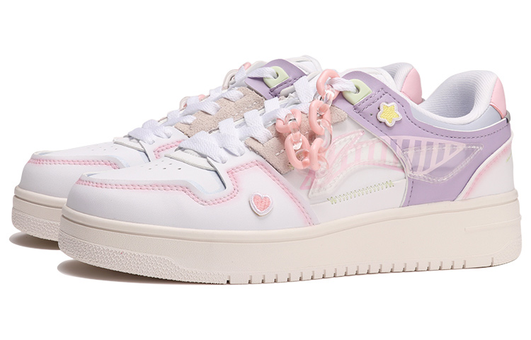 Lookbook (W) [Sepatu Kustom] Li-Ning Tianji Low 'Bordir Anime Pink' AGCP362-12(TeamThree-女款二次元QD)