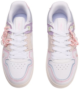 【定制球鞋】 LiNing李寧 天跡 粉色二次元 刺繡貼 鏈條 低幫 板鞋 女款 白粉紫 Shop 【定制球鞋】 LiNing李寧 天跡 粉色二次元 刺繡貼 鏈條 低幫 板鞋 女款 白粉紫